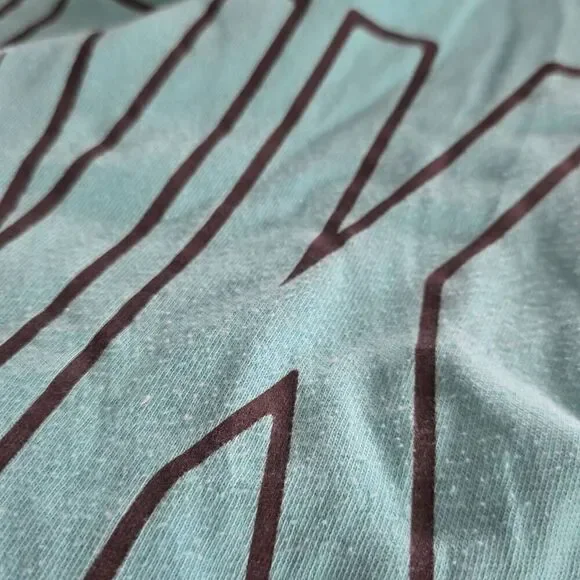 Victoria's Secret Pink Women's Size Large Blue Long Sleeve Logo Mesh T-shirt - Picture 7 of 7